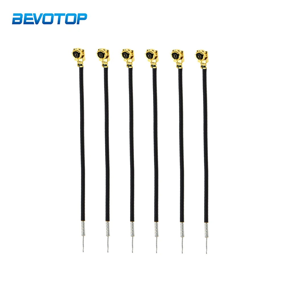 

100pcs/lot Single End U.fl IPX IPEX1 Female Jack to PCB Solder Open End Antenna Pigtail Jumper RF1.13 RF Coaxial Extension Cable