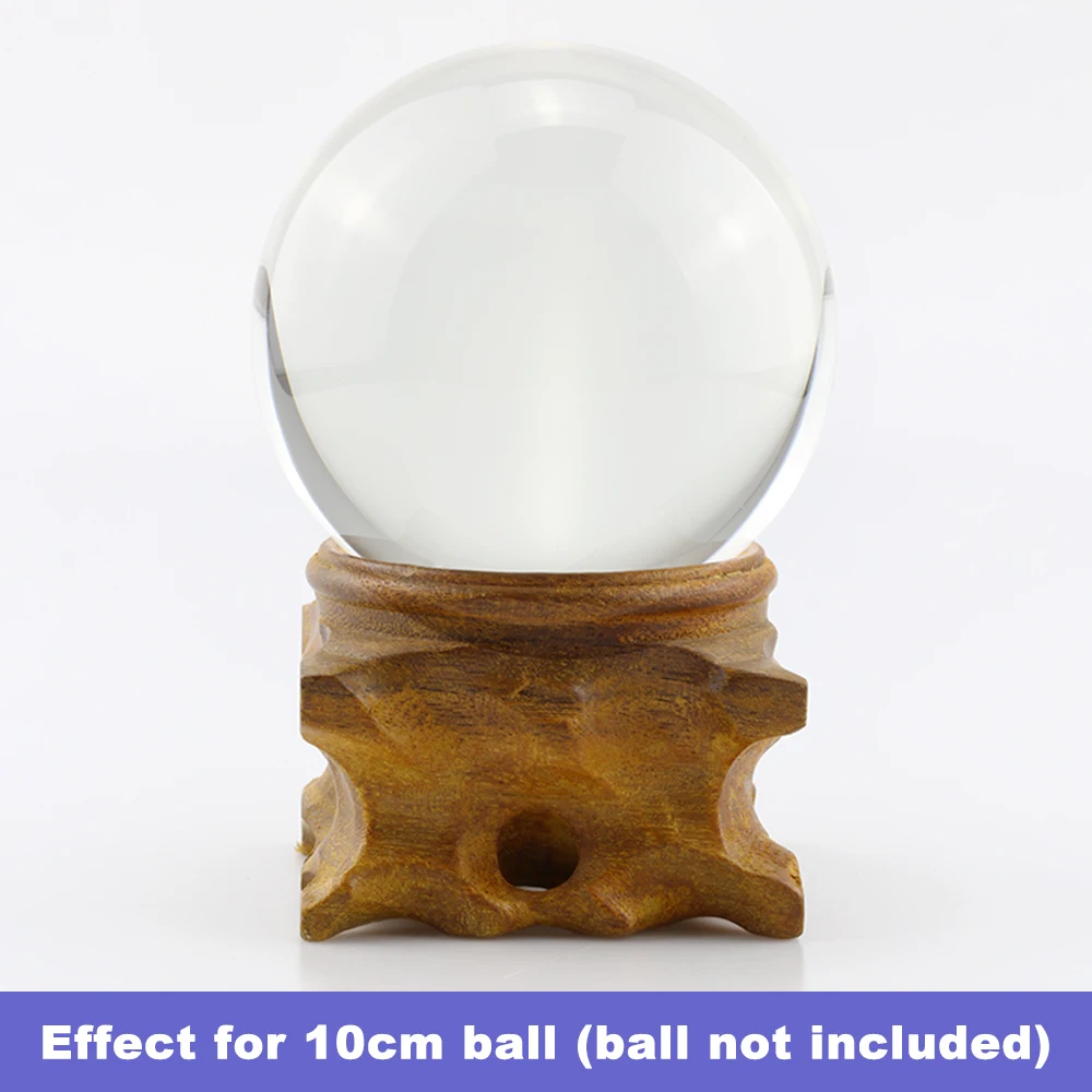 Iroko деревянная подставка для дисплея хрустальный стеклянный шар объектива