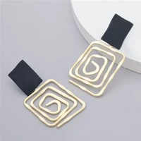 fashion creative earrings party jewelry accessories simple metal geometric earrings