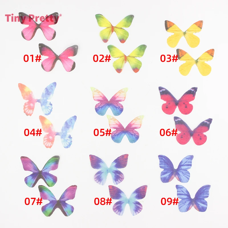 40 шт. тканевые бабочки из органзы для подвесок | Дом и сад