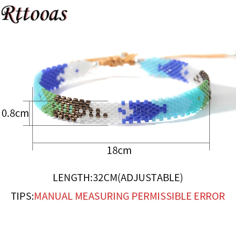 

Rttooas Fashion Miyuki Beaded Anklet For Women Pulseras Mujer Moda 2020 Handmade Loom Beaded Anklets Summer Beach Jewelry