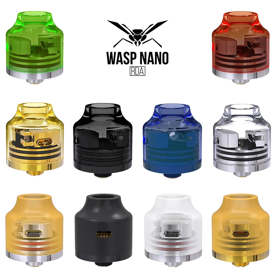 OUMIER ОСА NANO RDA 22 мм бак большое полотно регулируемый поток воздуха Восстановленный распылитель контактный бак для сквонк коробка мод
