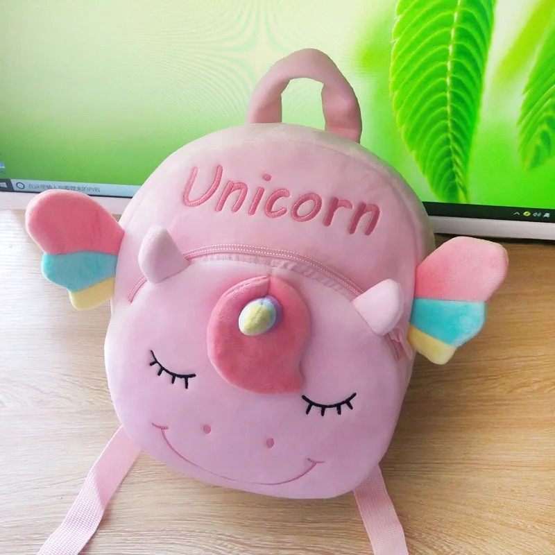 

Unicorn Toddler Shoulder Bag Baby Bag Cartoon Cute Plush Toy Doll