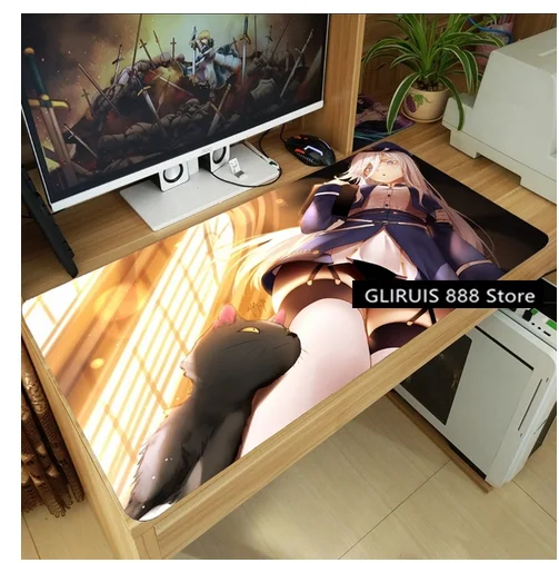 Коврик для мыши Vladilena с аниме 86-восемьдесят Six Milize Shinei нузен утолщенный игровой