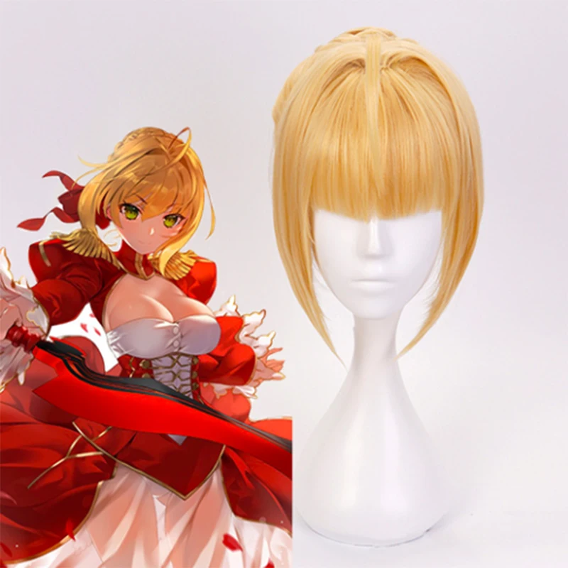 

Fate Stay Night Cosplay Hair Nero Wigs Saber Cosplay Wig Altria Pendragon Heat Resistant Synthetic Anime Fate Grand Order Wigs