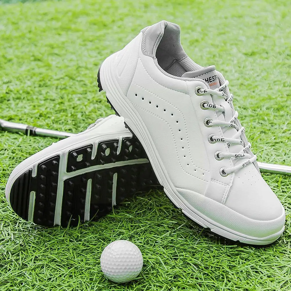 

Fashion Waterproof Men Golf Shoes Professional Lightweight Trainers Golfing Golfer Footwear Athletic Sneakers Outdoor Sport S1g8