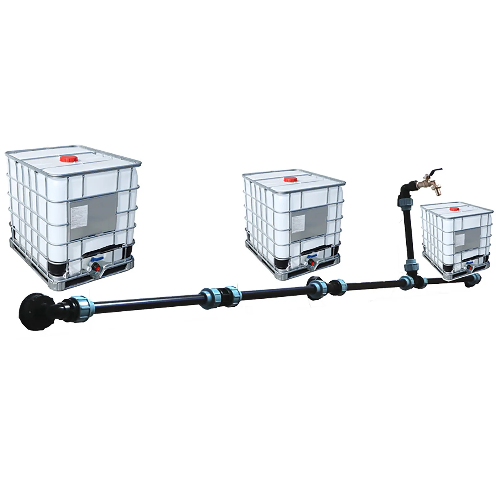 Адаптер для крана резервуара IBC полиэтиленовый резервуар фотоэлемент с 1 трубкой