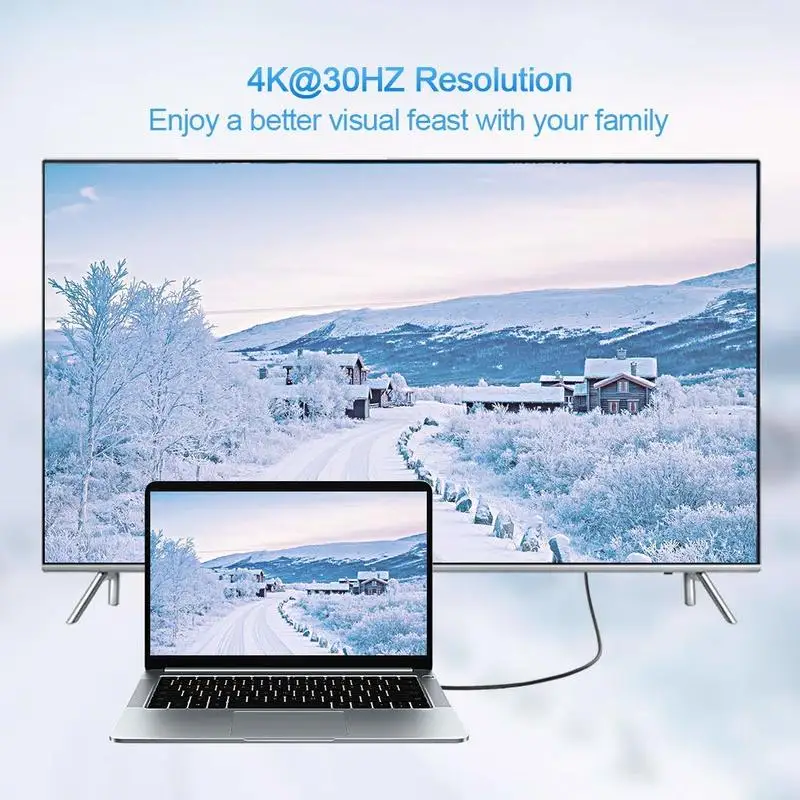 Mini DP to HDMI DisplayPort (Thunderbolt Port Compatible) AV HDTV Adapter for Mac Book iMac (DPv1.2 Support 4Kx2K) | Электроника