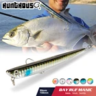 Рыболовная приманка Hunthouse U, приманка-карандаш, тонущий, 99 мм, 18,5 г, 155 мм, 31,5 г, оригинальный крючок для морского окуня, голубоватый окуня