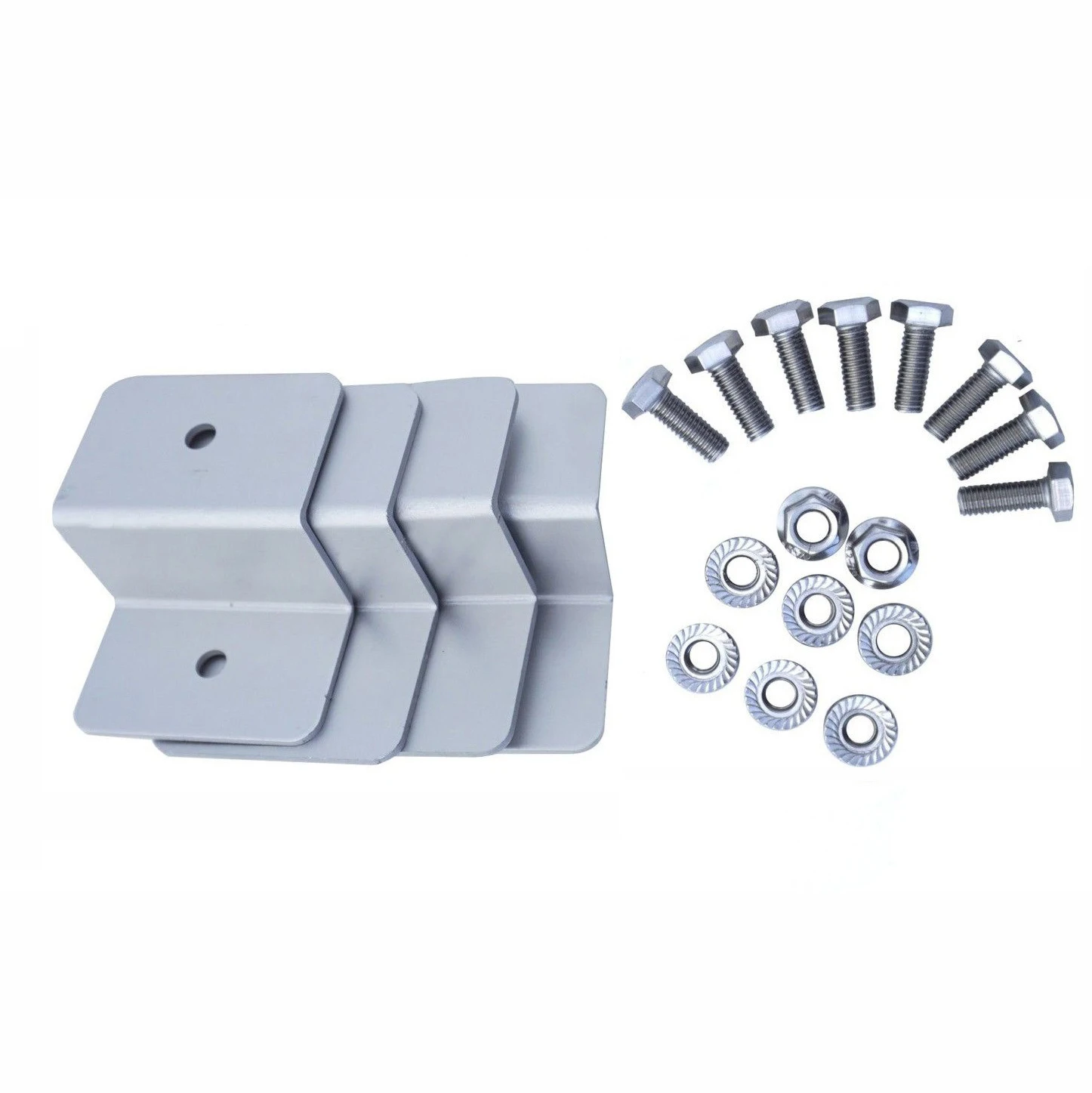 

Solar Panel Mounting Brackets Flat Roof Mount Kit Car Aluminum Bracket Solar System Installation Accessories With Nuts Bolts