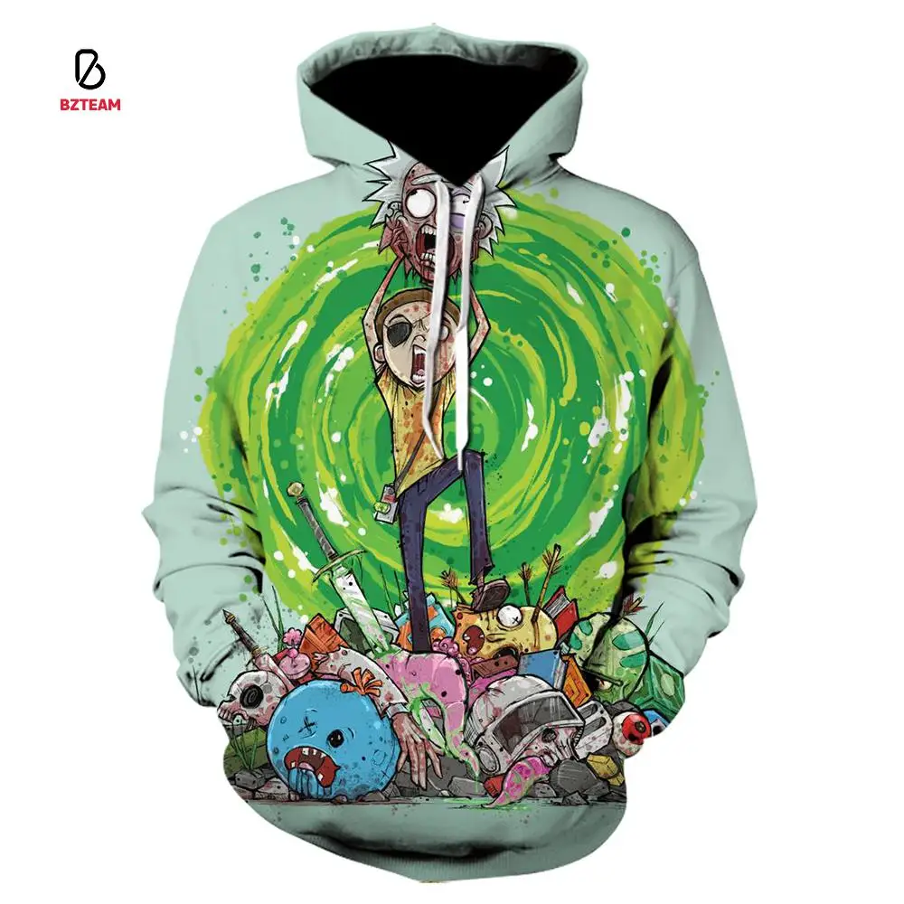 

BZTEAM2021 New Funny, Humorous, Passionate Children's Elderly Cartoon Printing Casual Style Hoodie 3d Printing Men's Women's