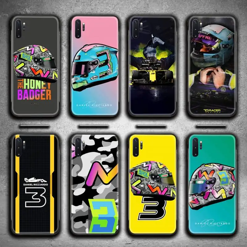 

F1 Racing Daniel Ricciardo 3 Phone Case For Samsung Galaxy Note20 ultra 7 8 9 10 Plus lite M51 M21 M31S J8 2018 Prime