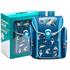 Школьный рюкзак для девочек, с героями мультфильмов, для мальчиков, ортопедический рюкзак, школьная сумка с акулой, динозавром, детский Ранец, рюкзак