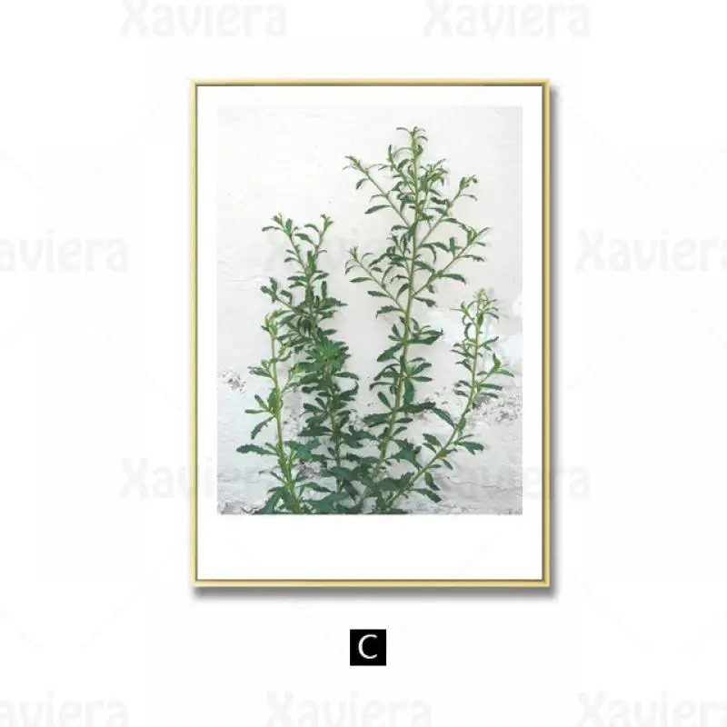 

Nordic Poster Decor Mural Green Leaf Plant Wall Art Canvas Painting HD Print Minimalism Home Decoration Living Room Dining Room