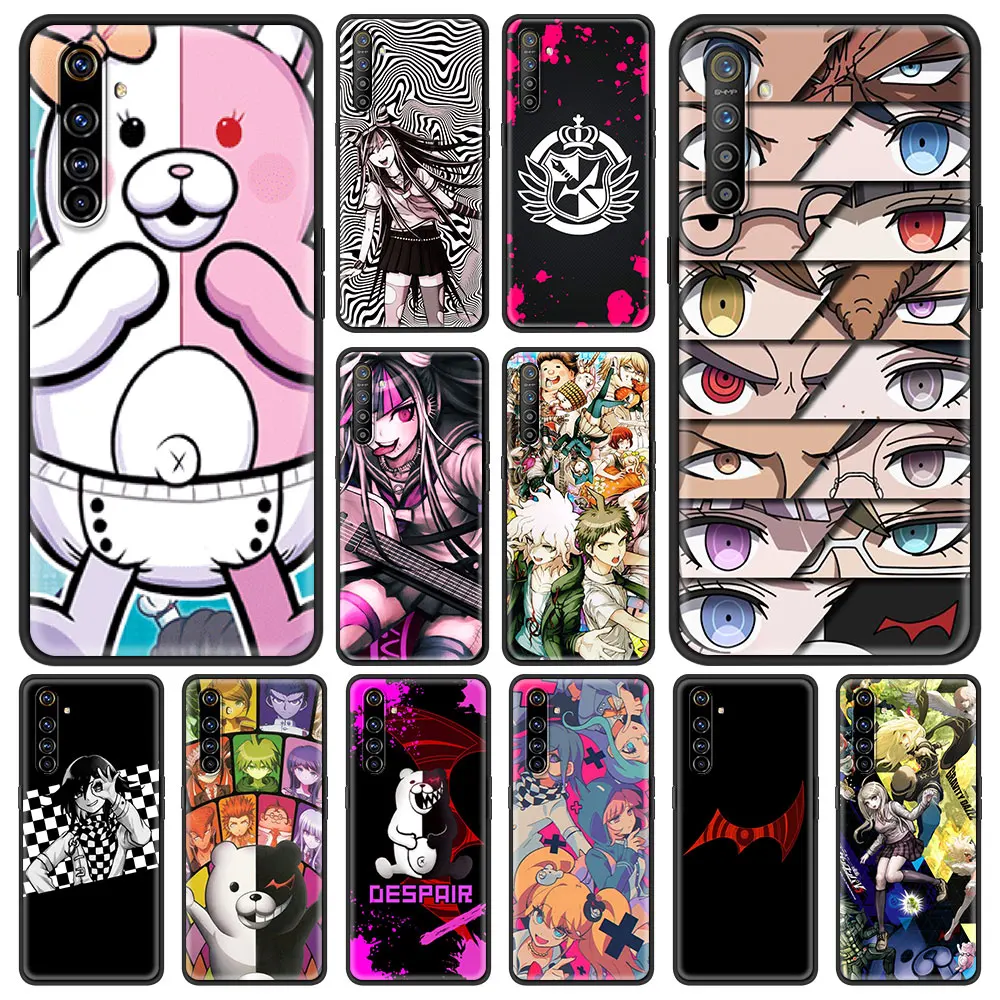 

Anime Dangan Ronpa Danganronpa V2 Case For Oppo A53 A52 A9 2020 Black Shell For Realme 8 7 6 Pro C3 C21 Silicone Phone Cover