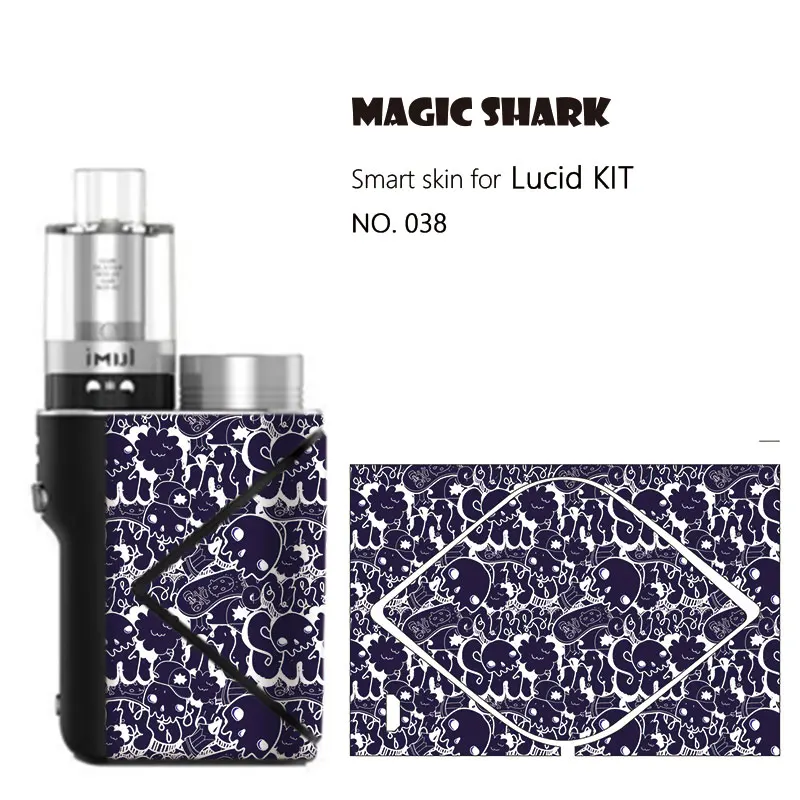 Magic Shark Cool Leopard Skull граффити ПВХ без выцветания наклейка чехол полное покрытие