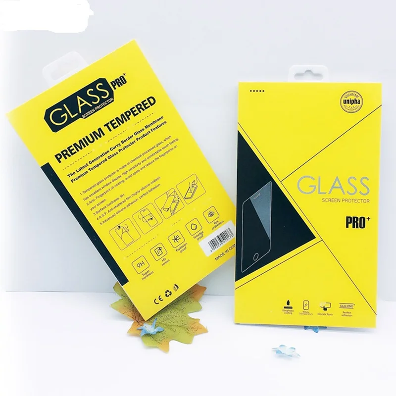 

10pcs Retail Package Boxes Packaging For Tempered Glass 9H Screen Protector For iphoneX 8 Plus 7 Plus Samsung Note8 Note 10