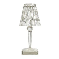 diamond table lamp usb rechargeable acrylic decoration desk lamps bedroom bedside bar crystal lighting night light