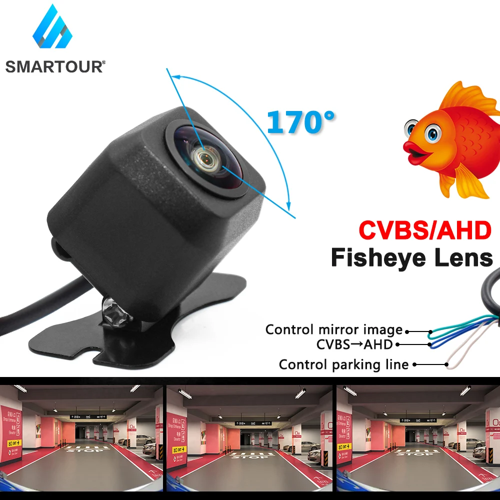 

Smartour AHD 720P Starlight Night Vision 170 Degree Wide Angle Reversing CCD Car Front/Backup Parking Vehicle Assistance Camera