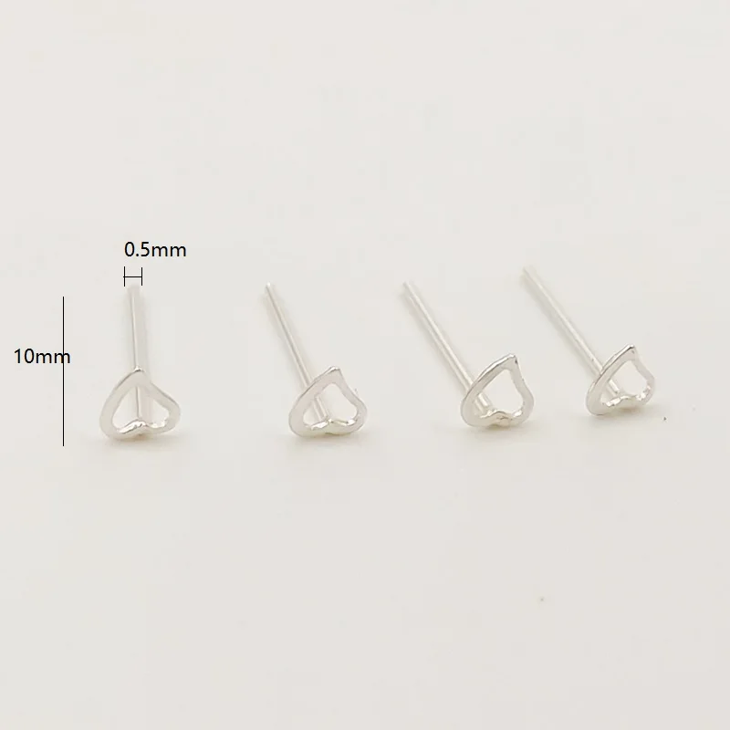 Сердце Звезда нос пирсинг шпилька для женщин 925 серебро минималистский Индия Нос