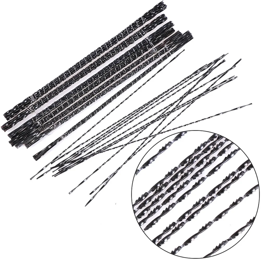 

12pcs Scroll Saw Blades Assortment Pin End 130mm Skip Tooth 10TPI 15TPI 18TPI 24TPI Carbon Steel Scroll Saw Blades