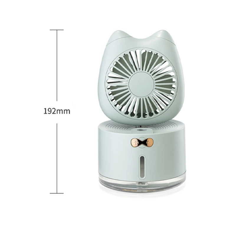 DC5V 1.5A котенок Увлажнитель вентилятор USB Перезаряжаемый многофункциональный