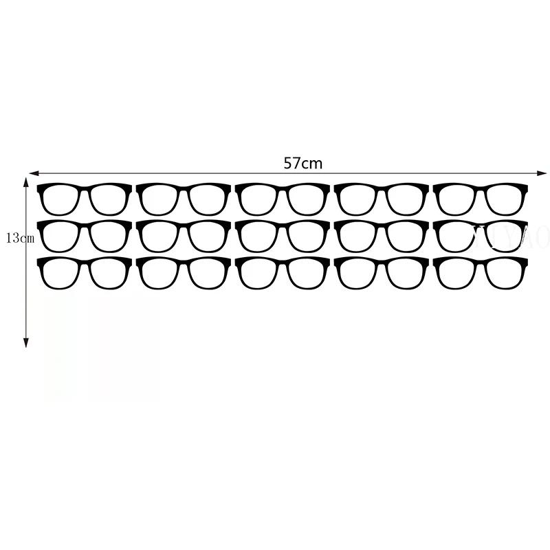 

Home Decoration Glasses Wall Stickers Creative DIY Wall Decals For Children Room Deocr Window Door Sticker