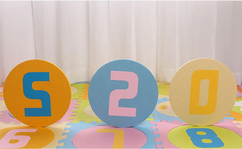 

150*120cm / 20pcs Creative 0-9 Number Animal Puzzle Baby Play Mat PE Soft Kids Rug Carpet for children Exercise pad activity gym