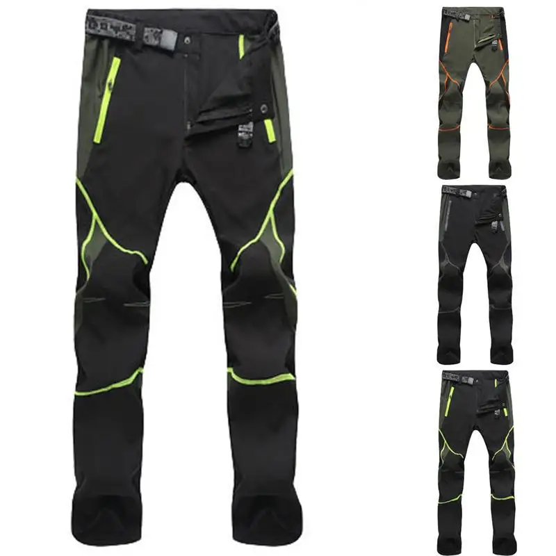 

new Hiking Pants for Men Quick Drying Outdoor Workwear Men Clothing Color Stitching Climbing Pantalon Windproof Men's Pants