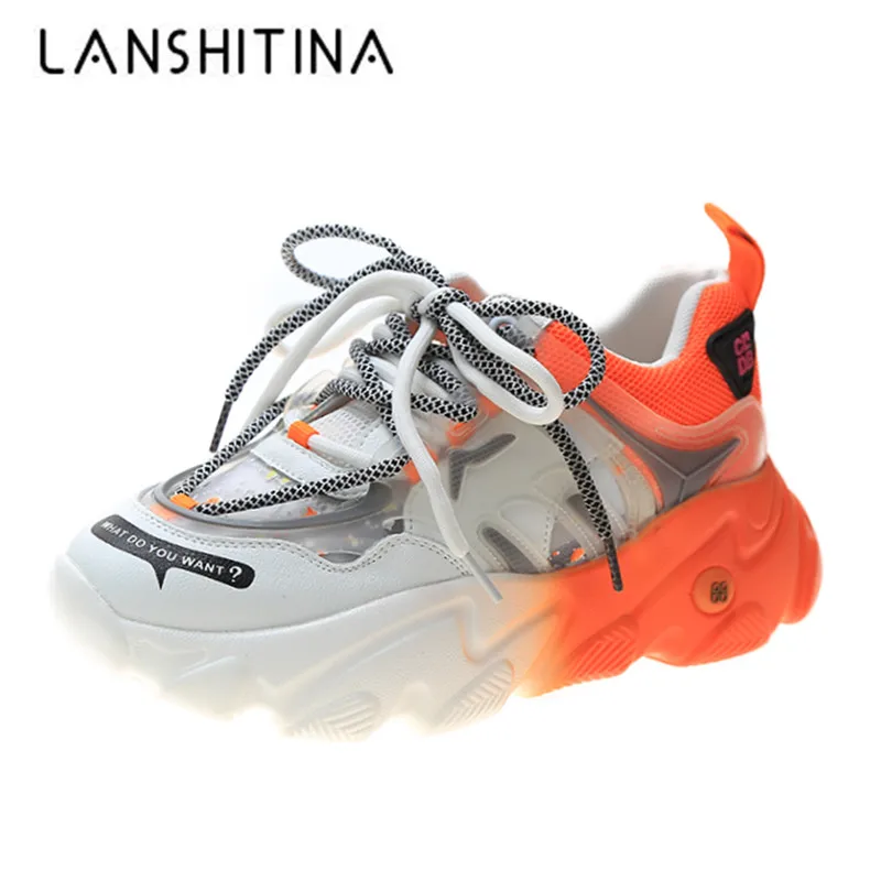 

2020 New Mesh Sneakers Women Luxury Designer Ladies Footwear Baskets Femme Trainers Green Platform Shoes Woman Deportivas Mujer