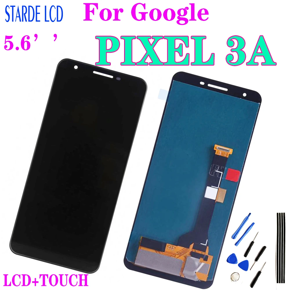 Original For Google Pixel 3A LCD Display Touch Digitizer Screen For Google Pixel 3A G020A G020E G020B Replacement
