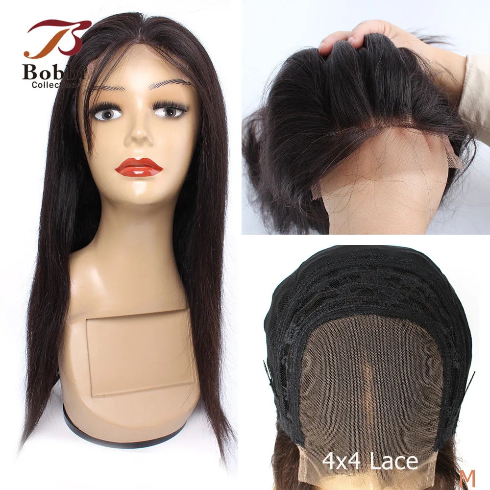 Двухцветный парик на шнуровке boblection 4x4 дешевый из человеческих волос