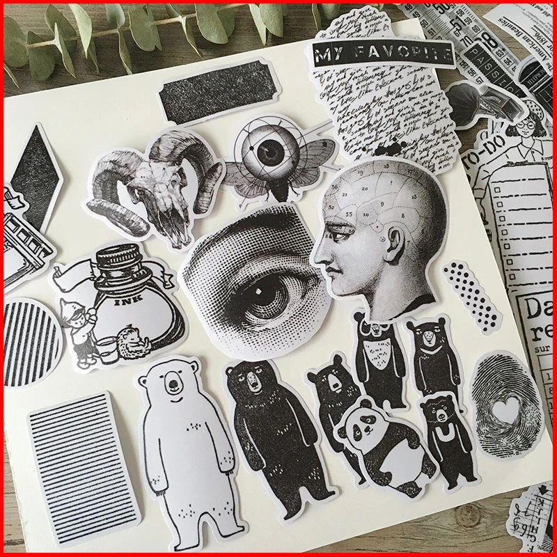 Художественный стиль винтажный персонализированный альбом для стикеров