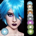 Цветные контактные линзы KSSEYE, дизайн 5 тонн, покрытие 100%, темные глаза