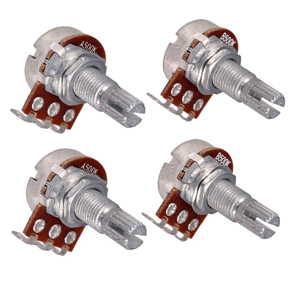 

4pcs Split Guitar Volume & Tone Pot Control Audio Taper Potentiometer Kit