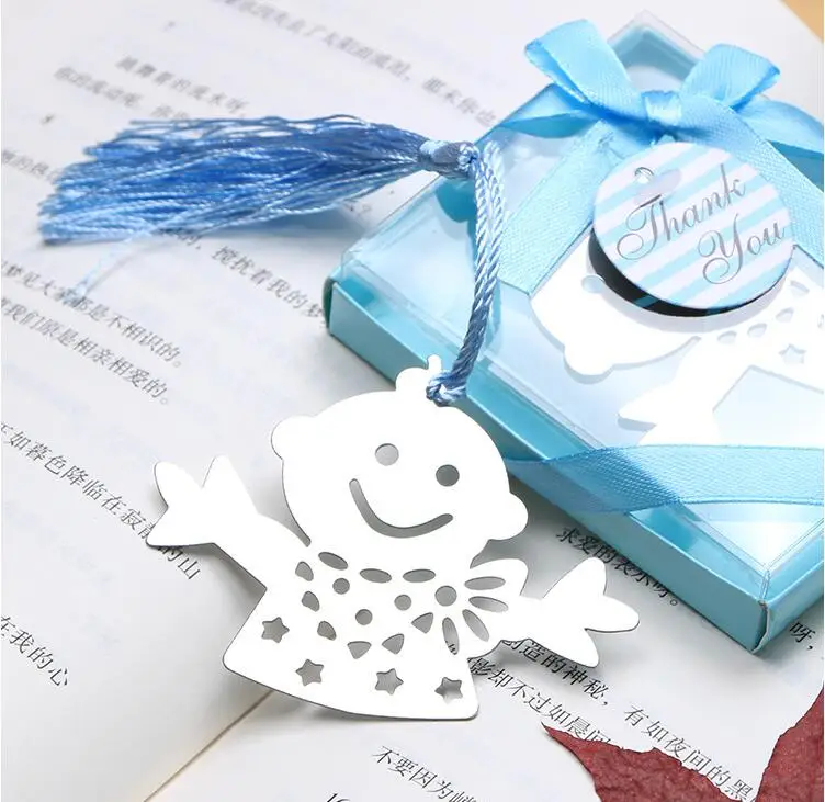 20 шт. милые голубые и розовые детские закладки сувениры для детского душа