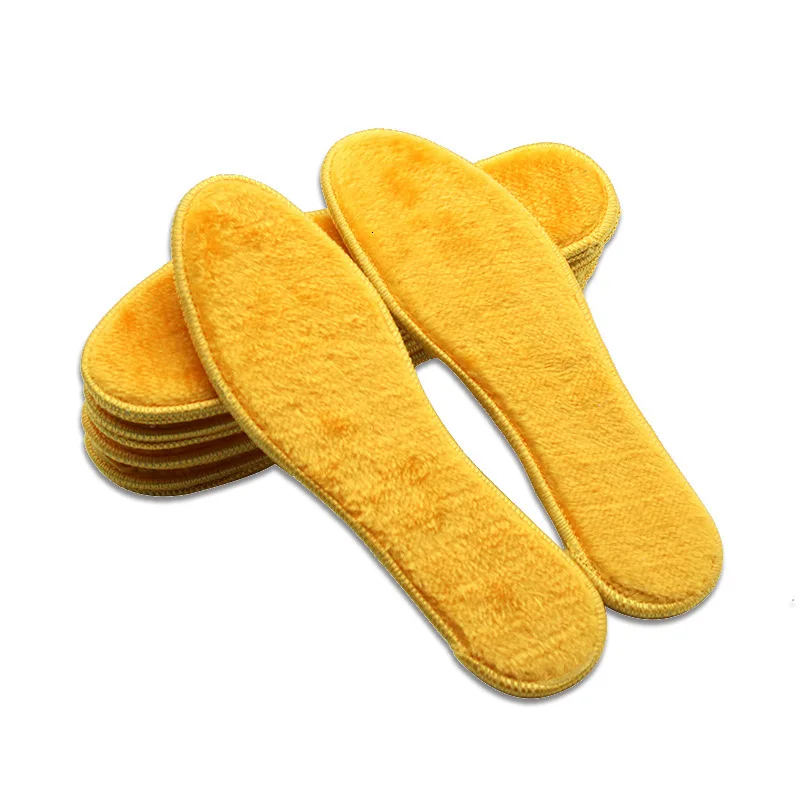 Зимние Утепленные стельки с хлопковой подкладкой имитация шерсти войлока мягкие