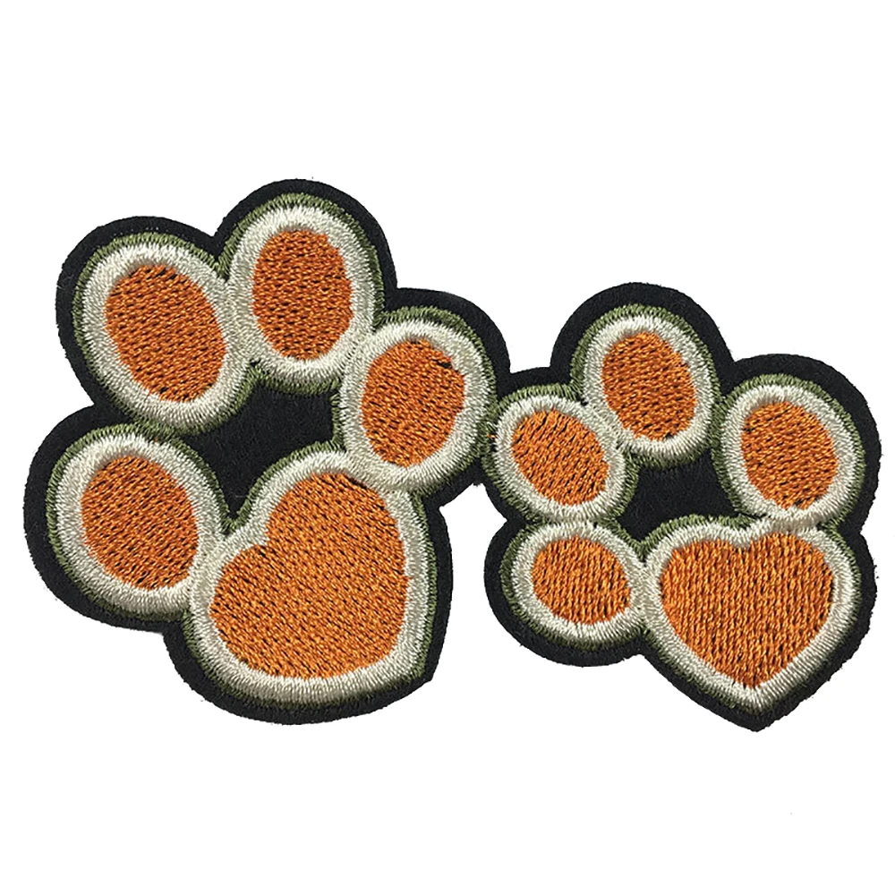 Разноцветные нашивки с принтом собачьей лапы товары ручной работы для