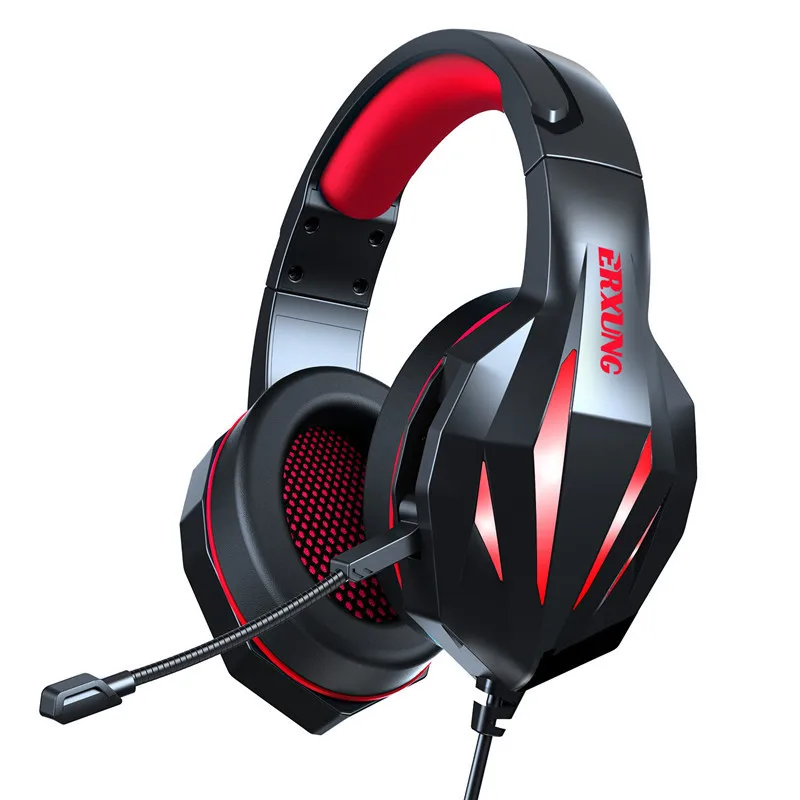

Cross-border new wholesale headset gaming headset desktop computer esports subwoofer headset wire-controlled luminous headset