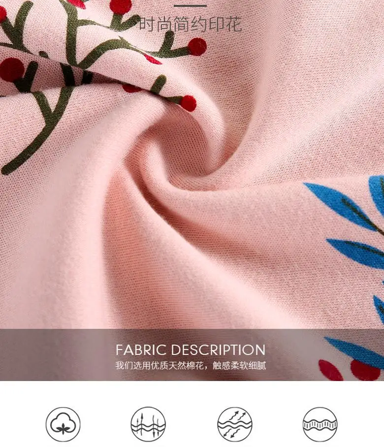 

Autumn Long Sleeve Women Pajamas Set Fashion Big Size Print Homewear Pregnent Clothes Maternity Pant Pajamas Sets Sleep & Lounge