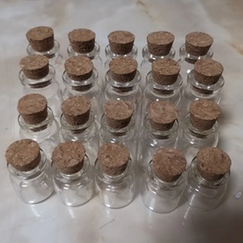 

20Pcs/lot Mini Glass Bottles with Corks Empty Bottles Jars Containers Vial Crafts Bottles Jars for Wedding Decoration