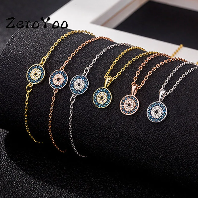 

Original SWA 1:1 Fashion Jewelry Set Charm High Quality Round Devil Eye Ladies Necklace Bracelet Earrings Free Shipping