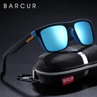 Очки солнцезащитные BARCUR Мужские поляризационные, винтажные брендовые модные солнечные очки для вождения, черные