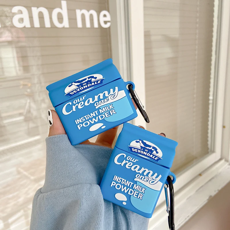 Австралийский модный брендовый 3D чехол с молочным порошком для AirPods 1 2 Pro Box мягкий