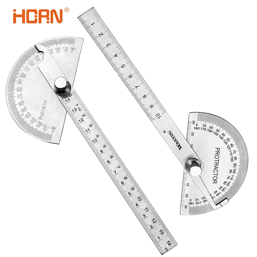 Угломер 180 градусов металлический транспортир Гониометр угловая линейка