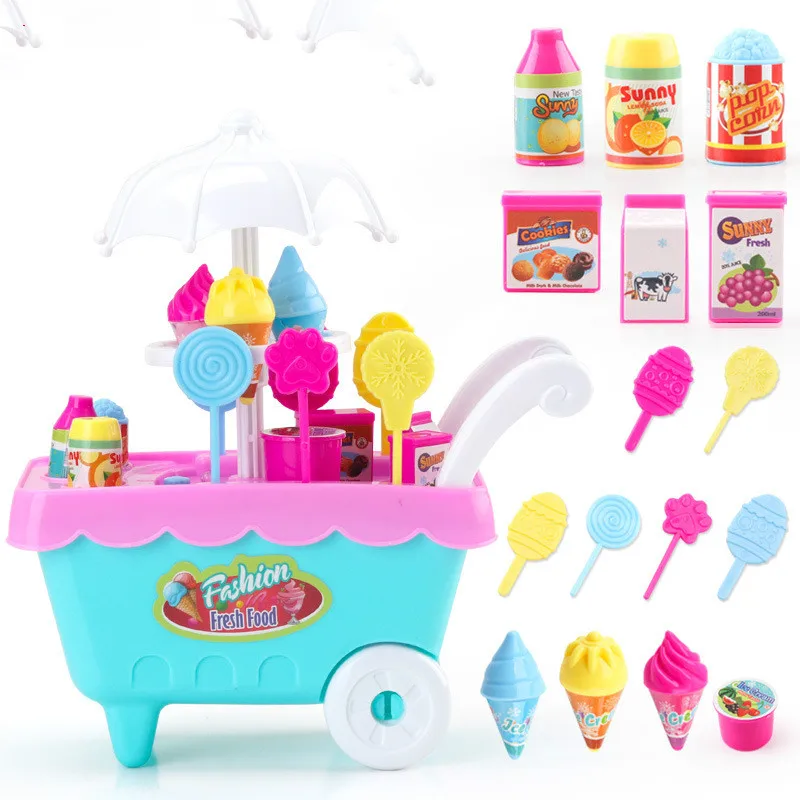 Детские тележки конфеты Мороженое Грузовик сладкий обеденный автомобиль