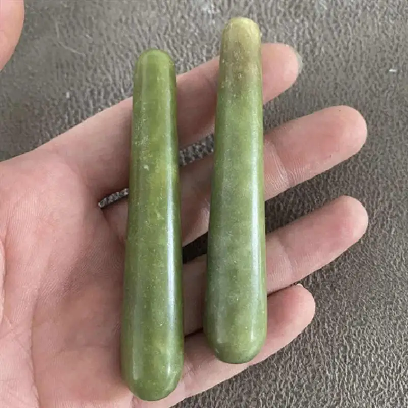 Массажная ручка из натурального меридиана Нефритовая точечный массажер