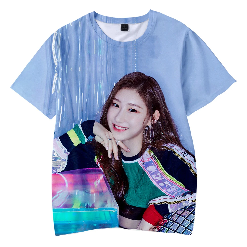 Детская одежда с 3D-принтом KPOP ITZY DALLA YEJI Lia RYUJIN CHAERYEONG YUNA футболка короткими рукавами
