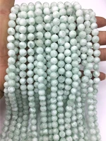 3a natural green angel stone crystal stone quartz gemstone round loose beads 6810mm 15 strand for jewelry making