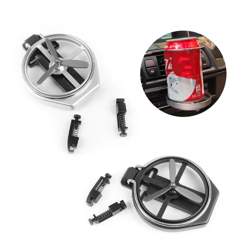 

Universal Folding Cup Holder Auto Car Air-Outlet Drink Holder with Fan Car Beverage Bottle Cup Car Frame for Truck Van Drin Q84E